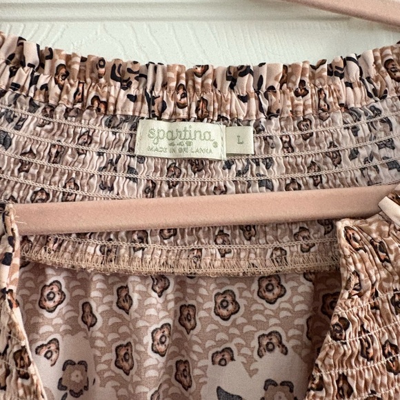 Spartina 449 Floral Patterned Dress in Pink and Brown - Picture 2 of 2